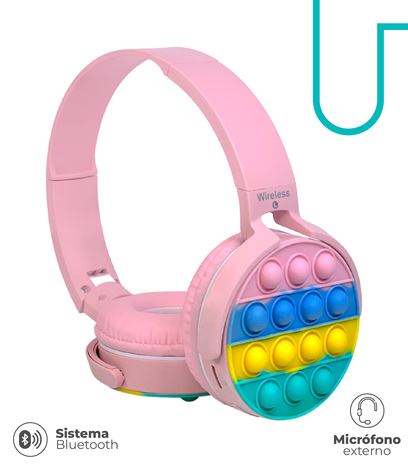 Diadema Para Niños Bluetooth Pop It